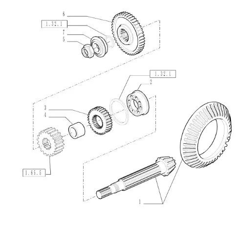 87687290 - Ведомое зубчатое колесо