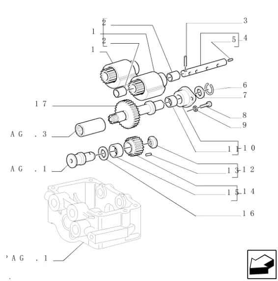 98415090 - вал-шестерня