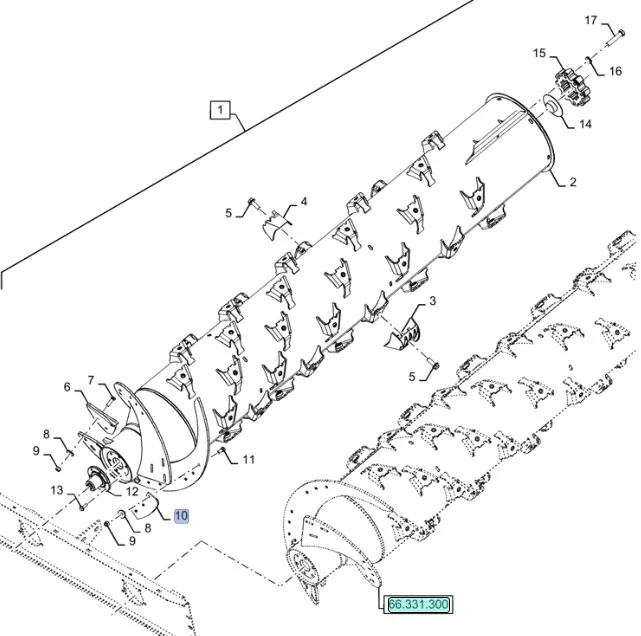 87623214 - Набор накладок (3шт.) винта ротора прав. CR